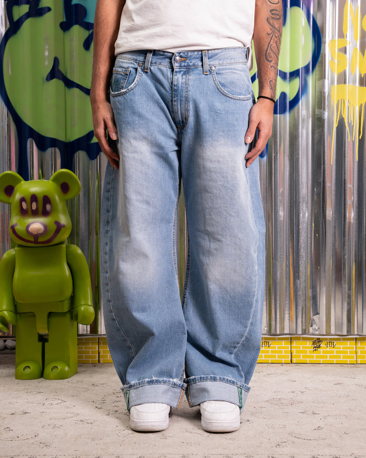 PANTALONE ADULTO BAGGY DOPPIA TASCA  - BLU